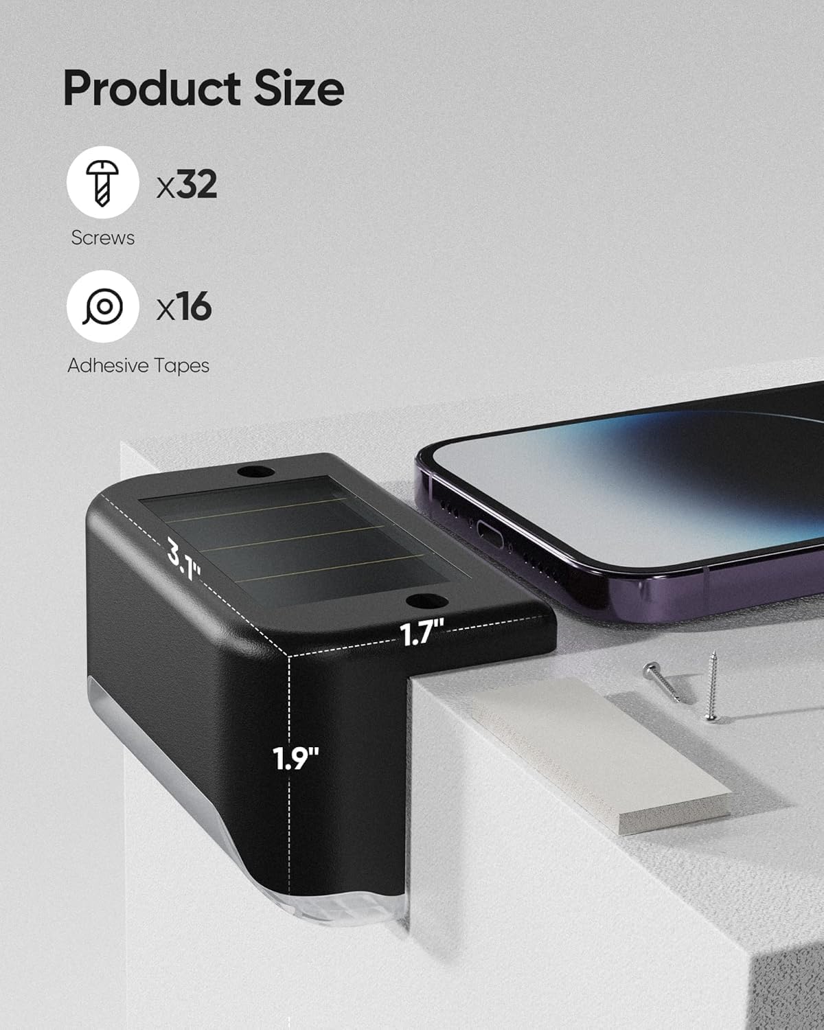 🌟 Radiant Solar Deck Lights – Light Up Your Outdoors Beautifully!