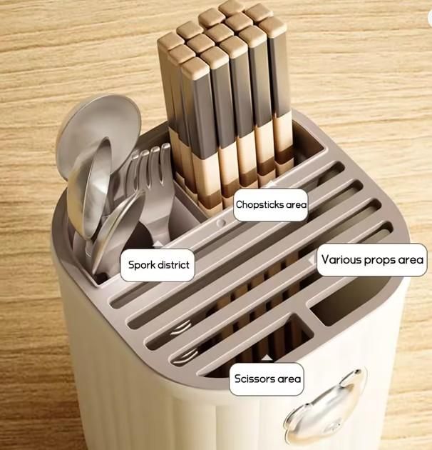 🔪 Multifunctional Kitchen Knife Holder & Cutlery Organizer