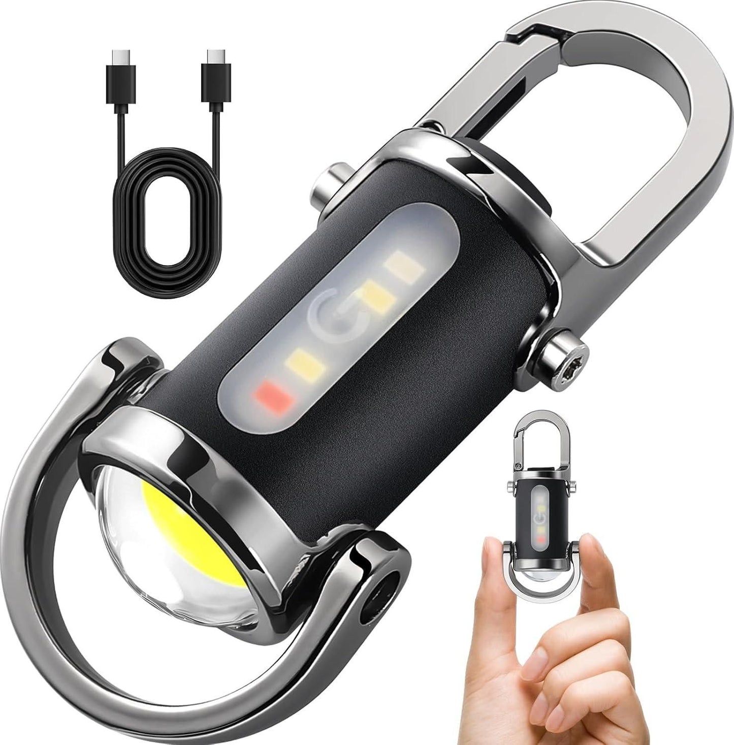 🔦 Rechargeable Mini Keychain Flashlight – Ultra Bright, Ultra Compact!
