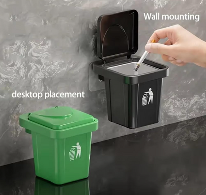 Stainless Steel Multipurpose Use Mini Dustbin & Ashtray