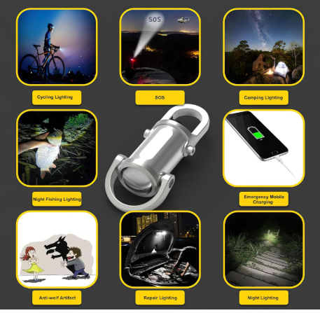 🔦 Rechargeable Mini Keychain Flashlight – Ultra Bright, Ultra Compact!