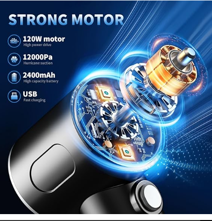 💨 3-in-1 Powerful Cordless Air Duster & Mini Vacuum Cleaner